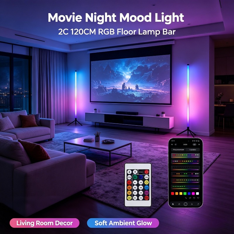 Gaming Accessories Led - 2 Pack RGB LED Corner Floor