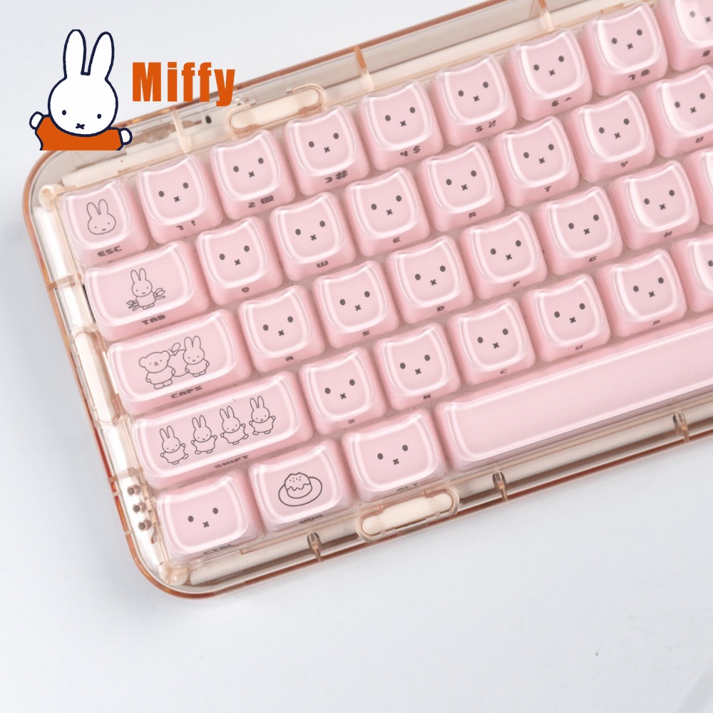 Kawaii Miffy Keycaps Cute Rabb - Gaming Accessories Aesthetic review and price