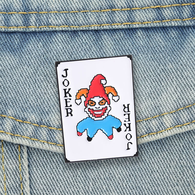 Poker Joker Enamel Pins Pixel  - Joker Gaming Accessories review and price