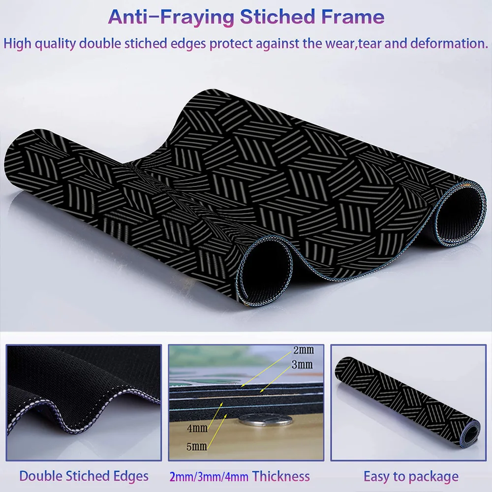 Laptop Black Mouse Pad Simple  - Gaming Accessories For Your Desk review and price