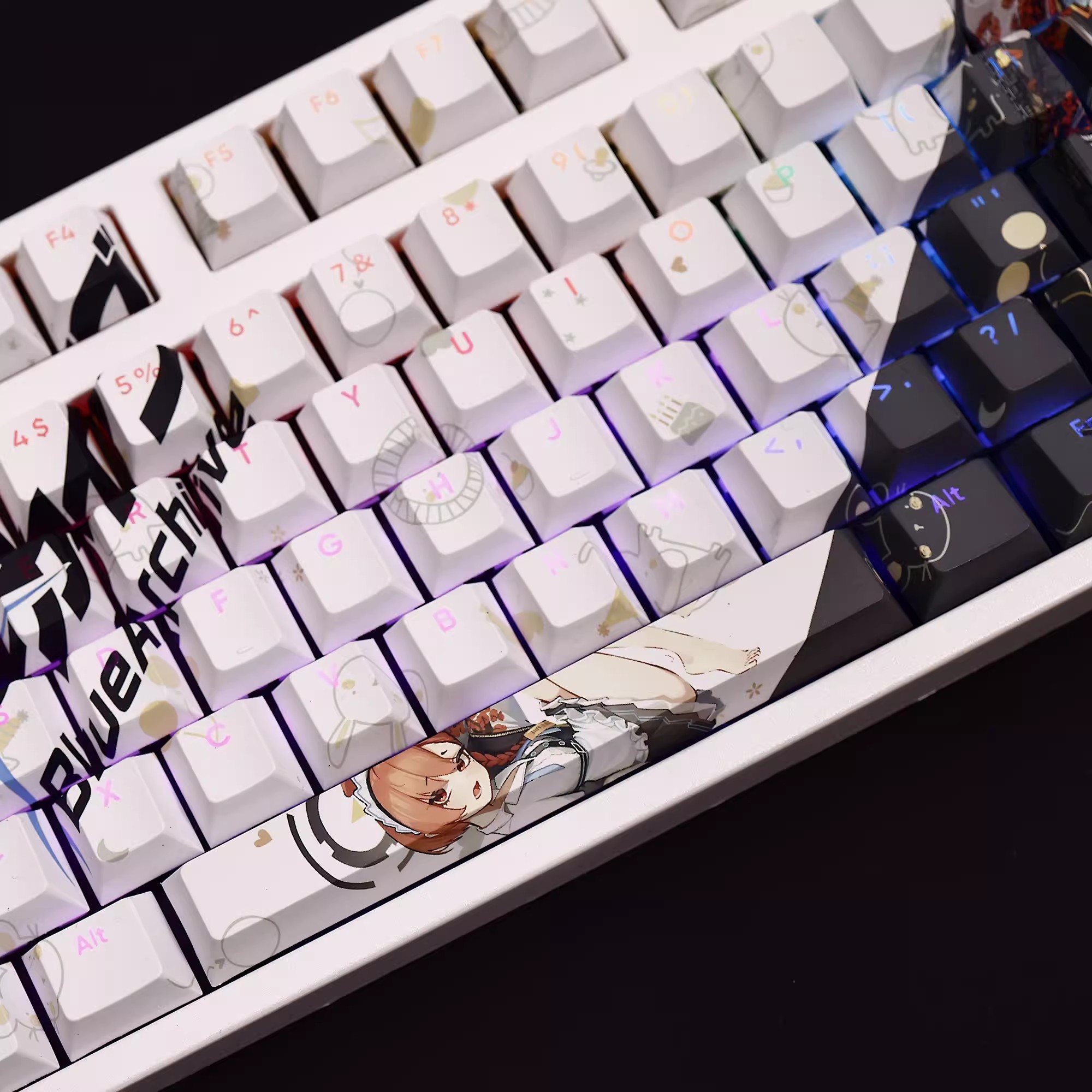 108 Keys/set Blue Archive Mika - Gaming Accessories Aesthetic review and price