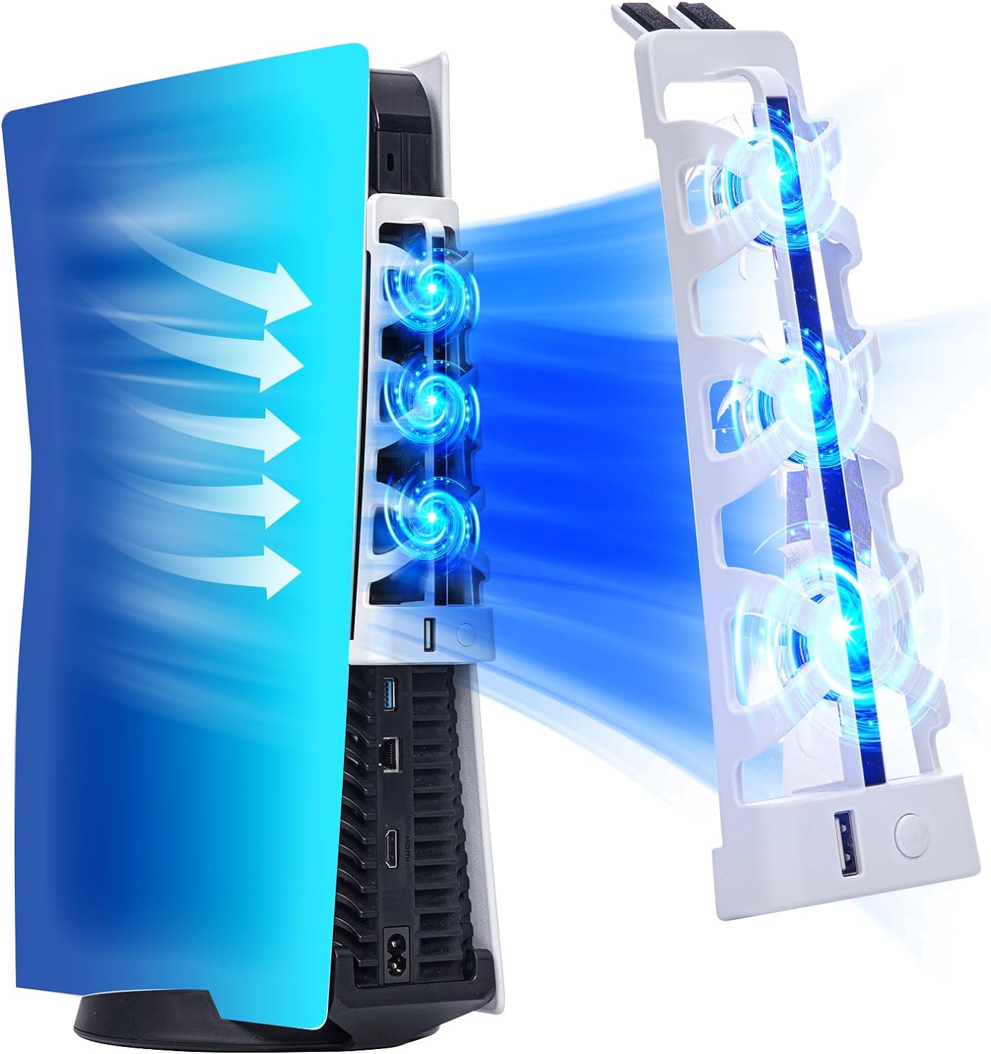For PS5 Slient Cooling Fan wit - Gaming Accessories Led review and price